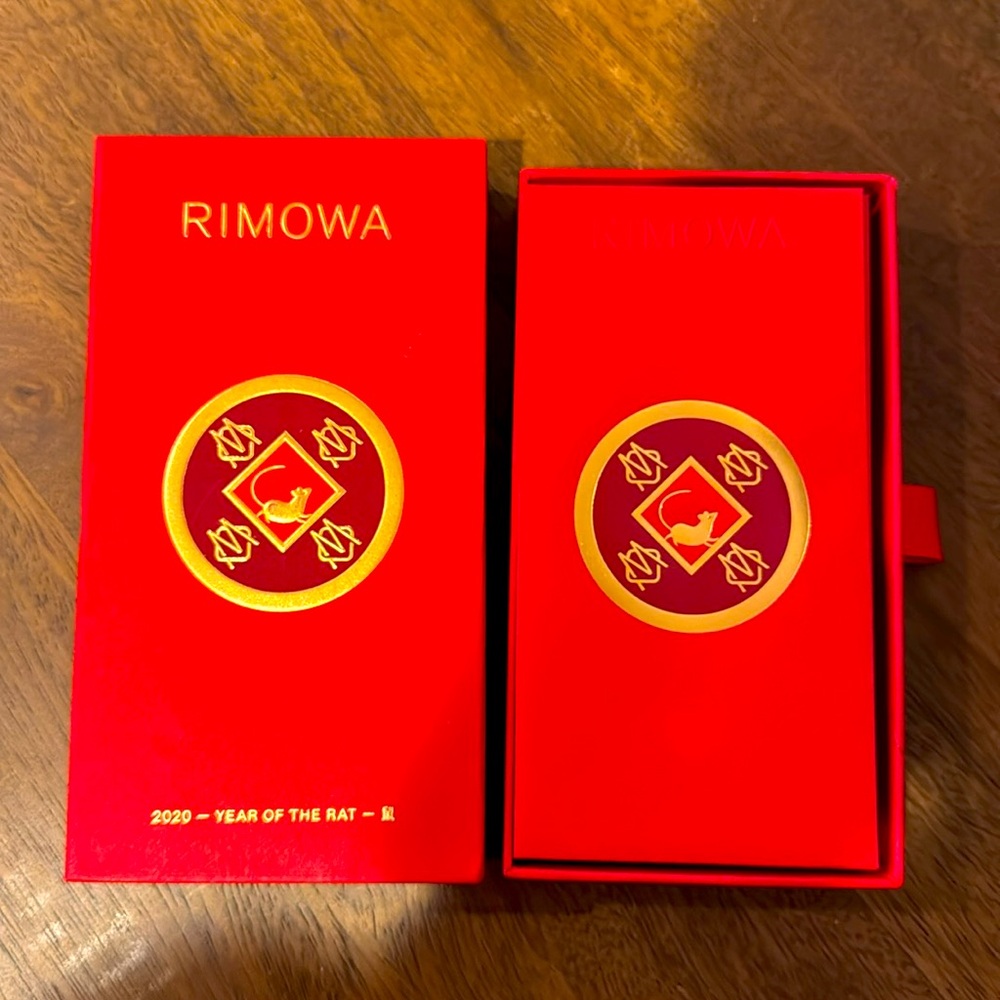 RIMOWA NEW Lunar New Year Red Money Envelopes Chinese Rat Gold Red